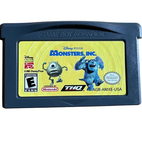 Monsters, Inc. Nintendo Game Boy Advance 2001 Game Cartridge Only GBA - Picture 1 of 3